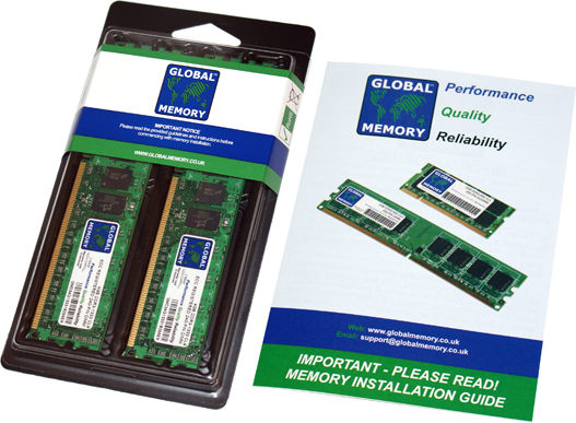 2GB (2 x 1GB) DDR3 1066MHz PC3-8500 240-PIN ECC REGISTERED DIMM (RDIMM) MEMORY RAM KIT FOR HEWLETT-PACKARD SERVERS/WORKSTATIONS (2 RANK KIT NON-CHIPKILL)